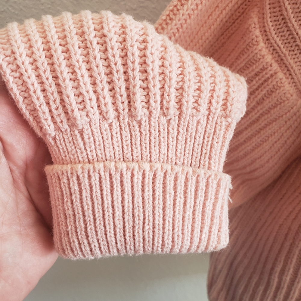 Vintage Clifford&Wills  Women Light Rose Cotton Relaxed  Sweater. FINAL SALE - - Picture 9 of 11